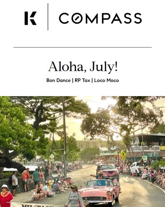 July 2023 Hawaii Big Island Style Newsletter