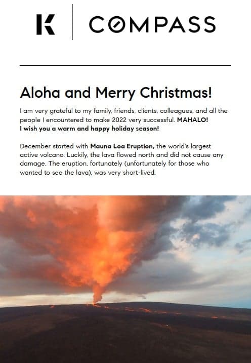 December 2022 Hawaii Big Island Style Newsletter