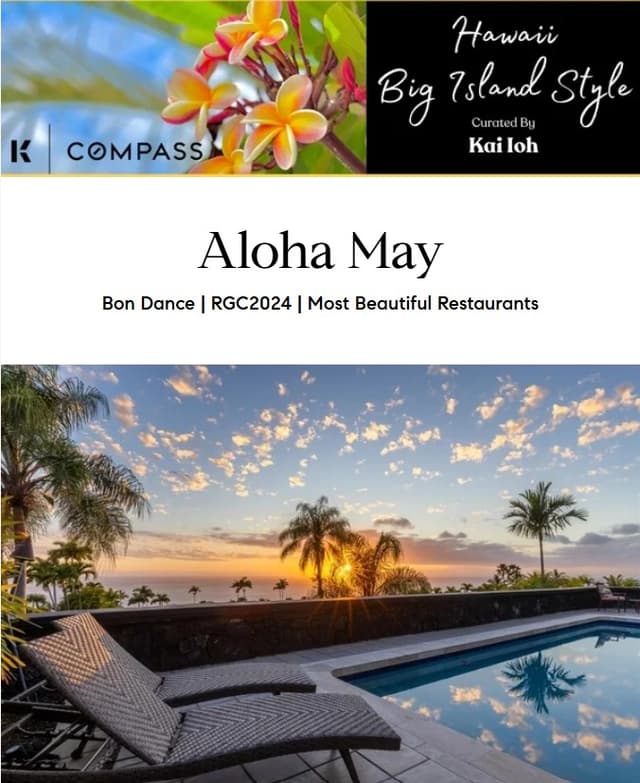 May 2024 Hawaii Big Island Style Newsletter