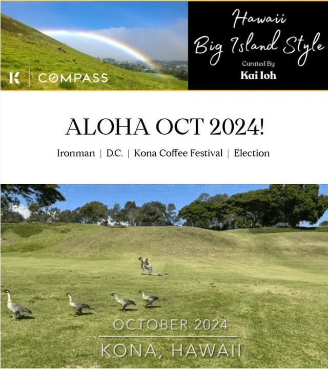 October 2024 Hawaii Big Island Style Newsletter