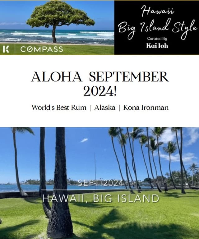 September 2024 Hawaii Big Island Style Newsletter
