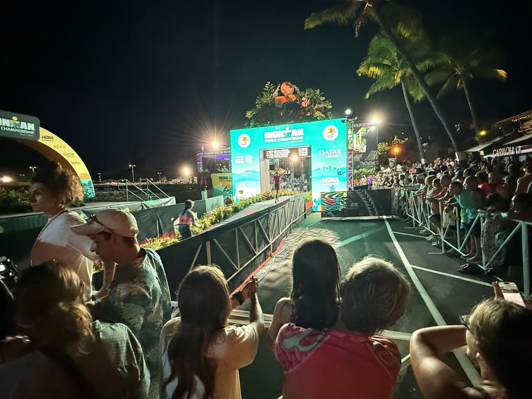 Kona Ironman Goal line