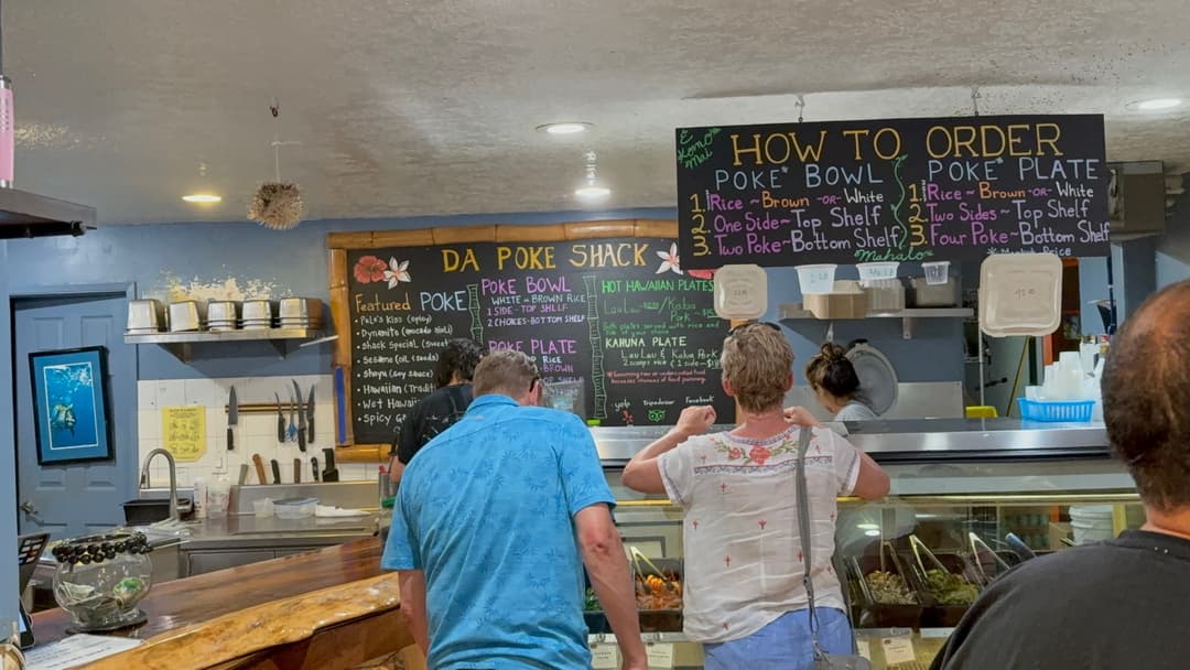 Inside of Da Poke Shack
