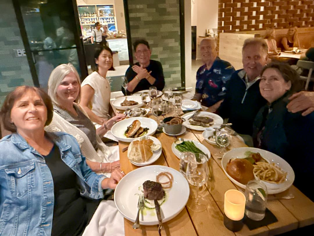 San Luis Obispo dinner with clients