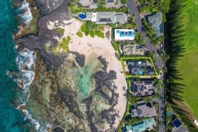 Keiki Pond Beach near luxury oceanfront home in Kona Hawai‘i